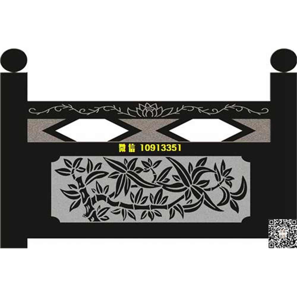 精雕图74竹子栏板精雕图线雕图线条图单线铣底图_电脑雕刻plt文泰矢量图精雕图浮雕图